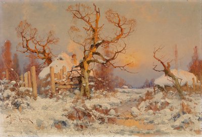 Winterlandschap in de Avondzon door Juli Julievich Klever