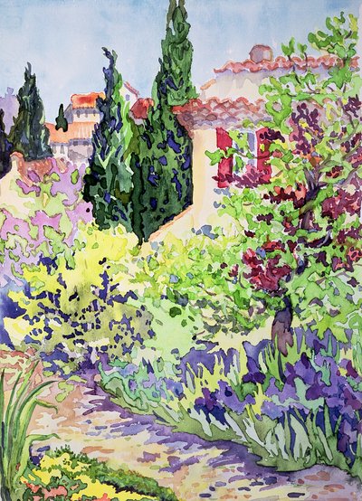 Tuin in Vaison door Julia Gibson