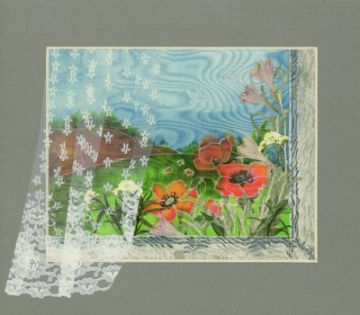 Klaprozen in een Landschap door Julia Gibson