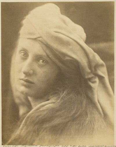 Een Studie van Beatrice Cenci door Julia Margaret Cameron