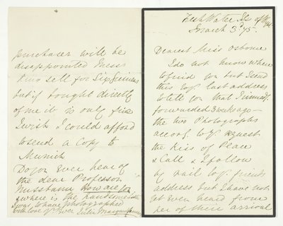 Handgeschreven Brief, 3 maart 1875 door Julia Margaret Cameron