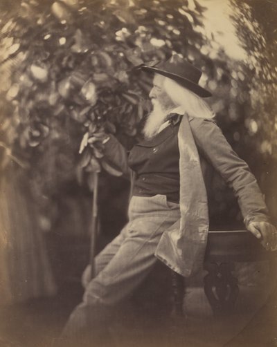 Charles Hay Cameron, Esq., in Zijn Tuin in Freshwater, 1865-67 door Julia Margaret Cameron