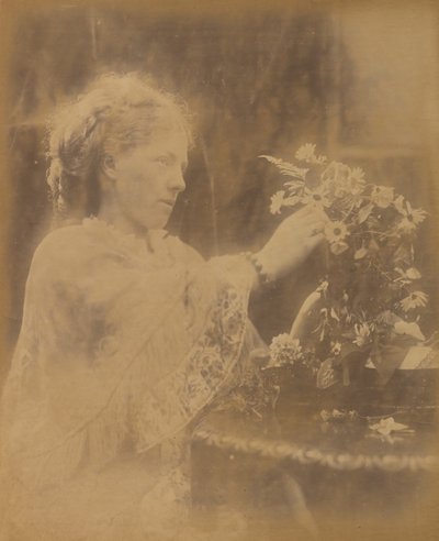 Mevrouw Halford Vaugham, Freshwater, 1873 door Julia Margaret Cameron