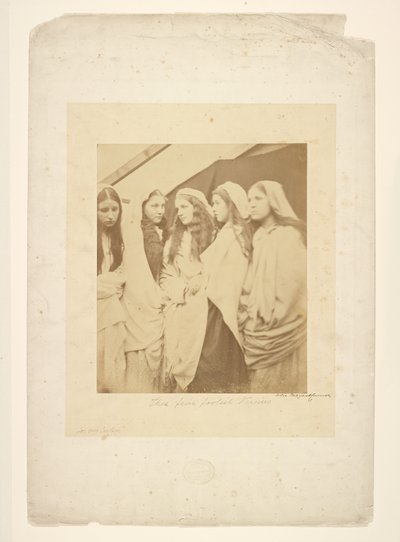 De vijf dwaze maagden door Julia Margaret Cameron