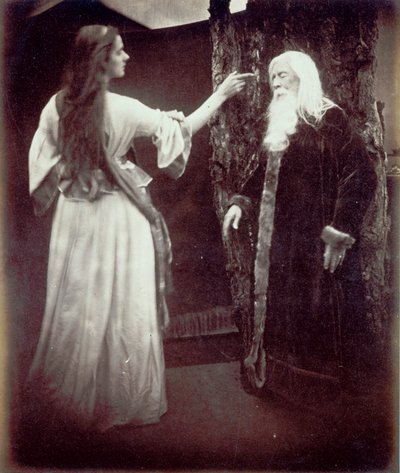 Vivien en Merlin door Julia Margaret Cameron