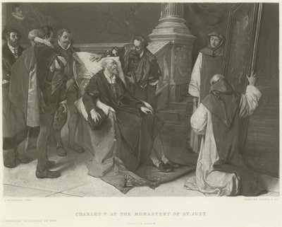 Karel V in het klooster van St. Just door Juliaan de Vriendt