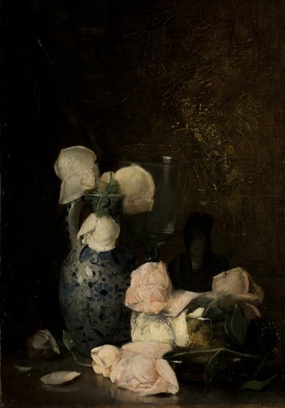 Rozen, ca. 1880-90 door Julian Alden Weir