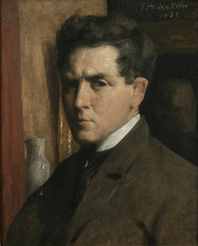 Zelfportret door Julian Alden Weir