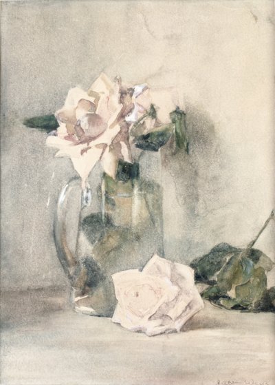 Studie van Rozen door Julian Alden Weir