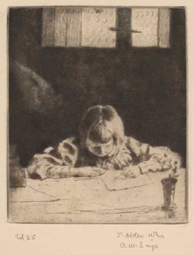 De kleine student door Julian Alden Weir