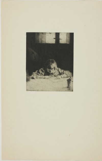 De kleine student door Julian Alden Weir