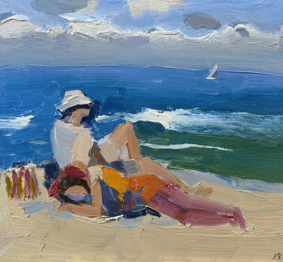 Figuren bij de Zee, St Ives door Julian Bailey