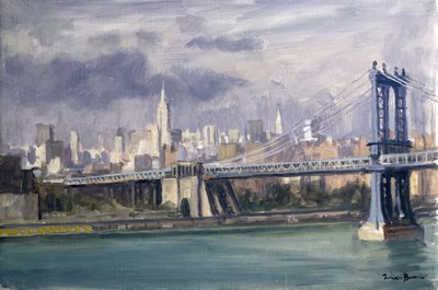 Manhattan Bridge, New York, 1996 door Julian Barrow