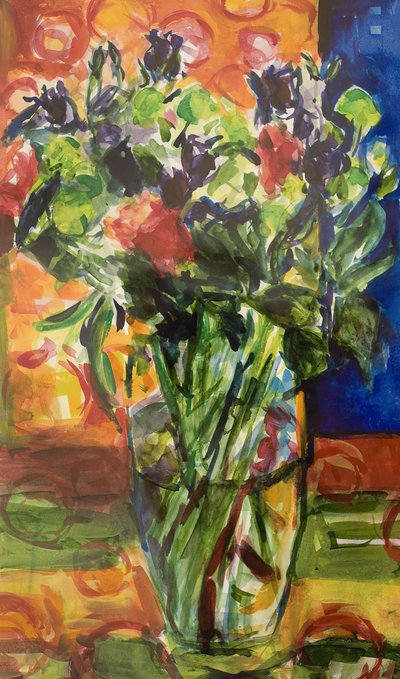 Patroon en bloemen door Julie Held