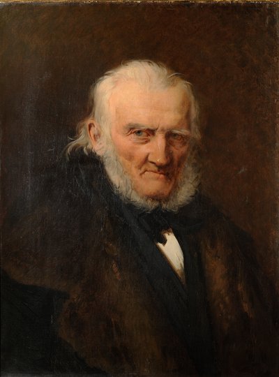 Portret van kunstenaar August Hagen door Julie Wilhelmine Hagen Schwarz