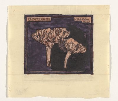 Paddenstoelen door Julie de Graag (signed by artist)