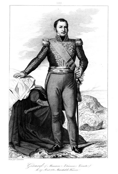 Etienne Maurice Gerard 1773-1852, Franse generaal en staatsman, 1839 door Julien Leopold Boilly