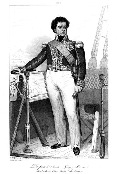 Guy-Victor Duperré 1775-1846, Franse admiraal, 1839 door Julien Leopold Boilly