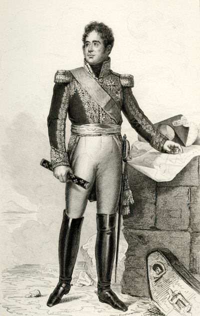 Jacques Lauriston, 1804, 1839 door Julien Leopold Boilly