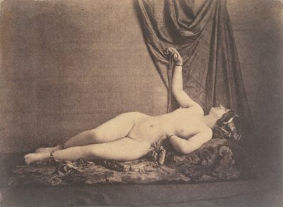 [Liggende vrouwelijke naakt], ca. 1853 door Julien Vallou de Villeneuve