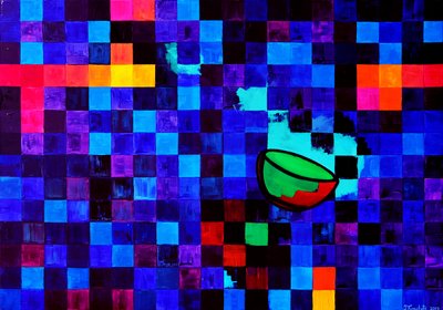 Kleurrijke geometrische schaal door Julija Belickienė