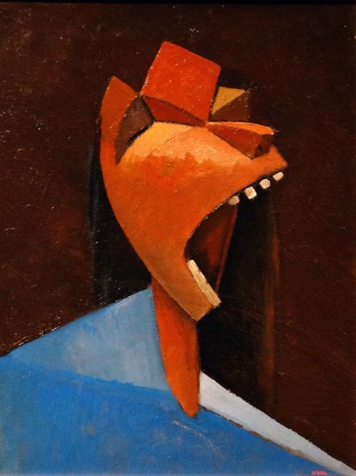 Schreeuwend hoofd door Julio Gonzalez