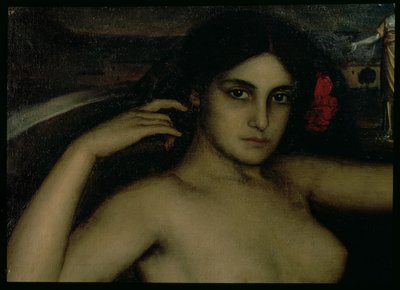 Detail van het altaarstuk van de liefde door Julio Romero de Torres
