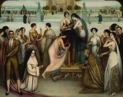 La consagración de la copla, 1911-1912 door Julio Romero de Torres