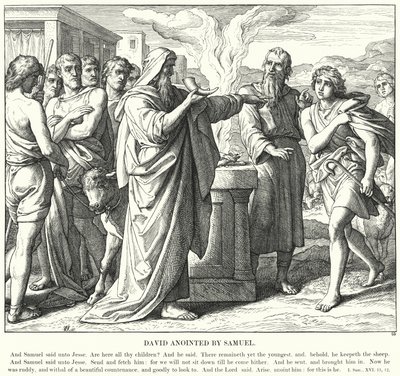 David Gezalft door Samuel door Julius (after) Schnorr von Carolsfeld