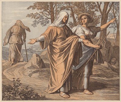Ruth en Naomi, Ruth, I door Julius (after) Schnorr von Carolsfeld