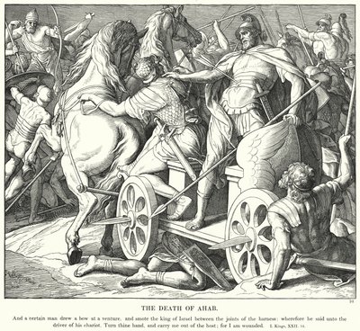 De Dood van Achab door Julius (after) Schnorr von Carolsfeld