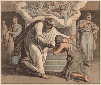 De Verloren Zoon, Lucas, XV, 20 door Julius (after) Schnorr von Carolsfeld