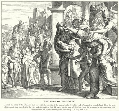 De Belegering van Jeruzalem door Julius (after) Schnorr von Carolsfeld
