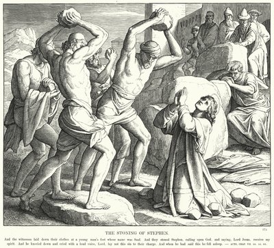 De Steniging van Stefanus door Julius (after) Schnorr von Carolsfeld