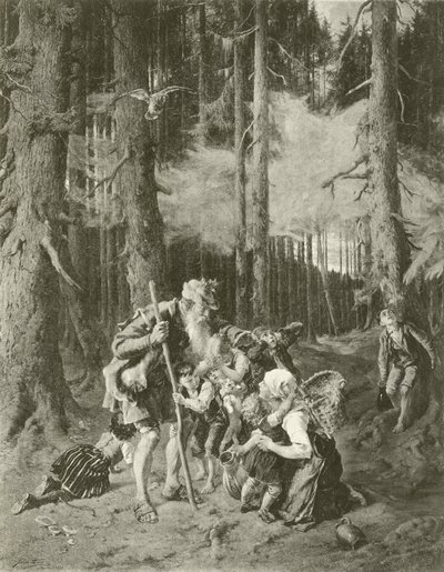 De trouwe Eckart (gravure) door Julius Adam