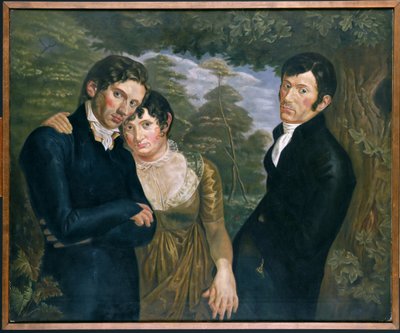 Kopie van Wij Drie door Philipp Otto Runge door Julius August Friedrich Theodor von Ehren