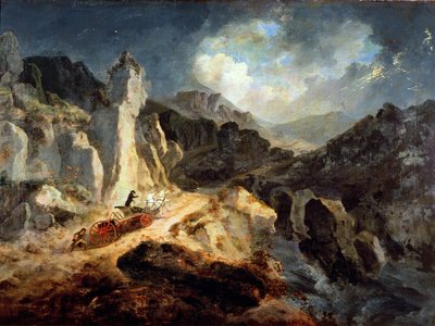 Een Phaeton in een Onweersbui door Julius Caesar Ibbetson