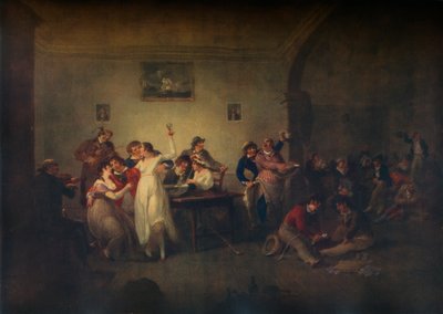 De terugkeer van een ongehuwde zeeman, ca. 1800 door Julius Caesar Ibbetson