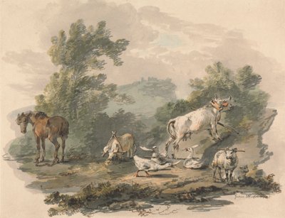 Boerderijdieren: Tribulatie door Julius Caesar Ibbetson