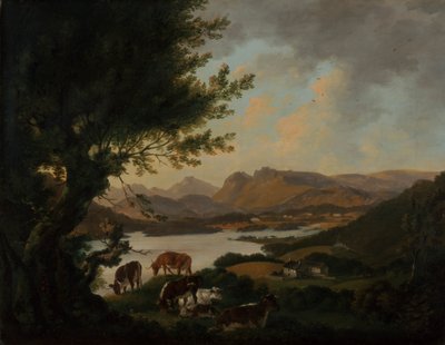 Lake Windermere door Julius Caesar Ibbetson