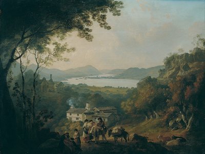 Windermere vanuit Troutbeck door Julius Caesar Ibbetson