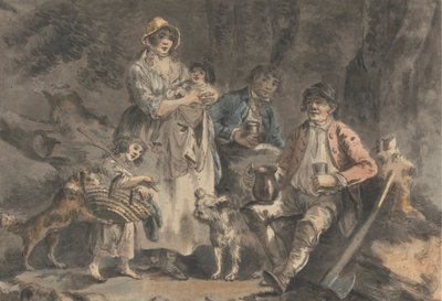 Houthakker en Zijn Familie door Julius Caesar Ibbetson