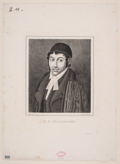 Rabbijn I.N. Mannheimer door Julius Friedlænder