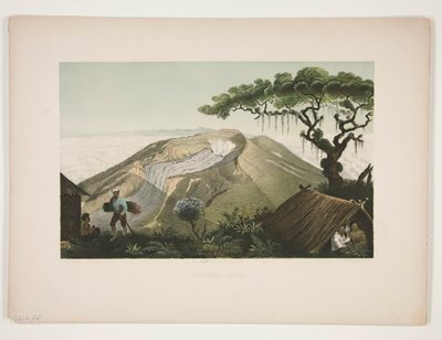 Gunung - Gede (Mount Gede) door Julius Friedrich Tempeltey