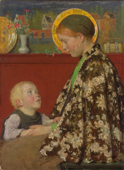 Jonge moeder door Julius Gari Melchers