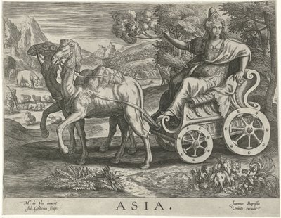 Azië door Julius Goltzius