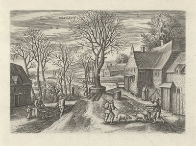 Februari door Julius Goltzius