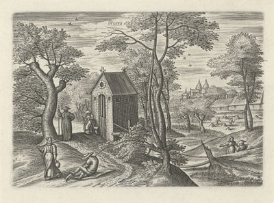 Juli (De twaalf maanden) door Julius Goltzius