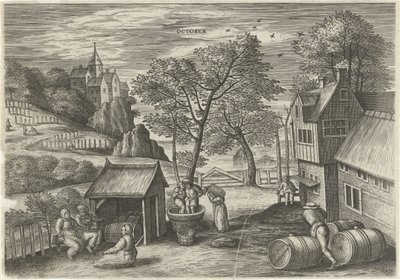 Oktober door Julius Goltzius