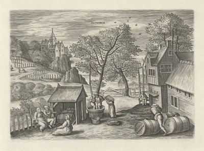 Oktober door Julius Goltzius
